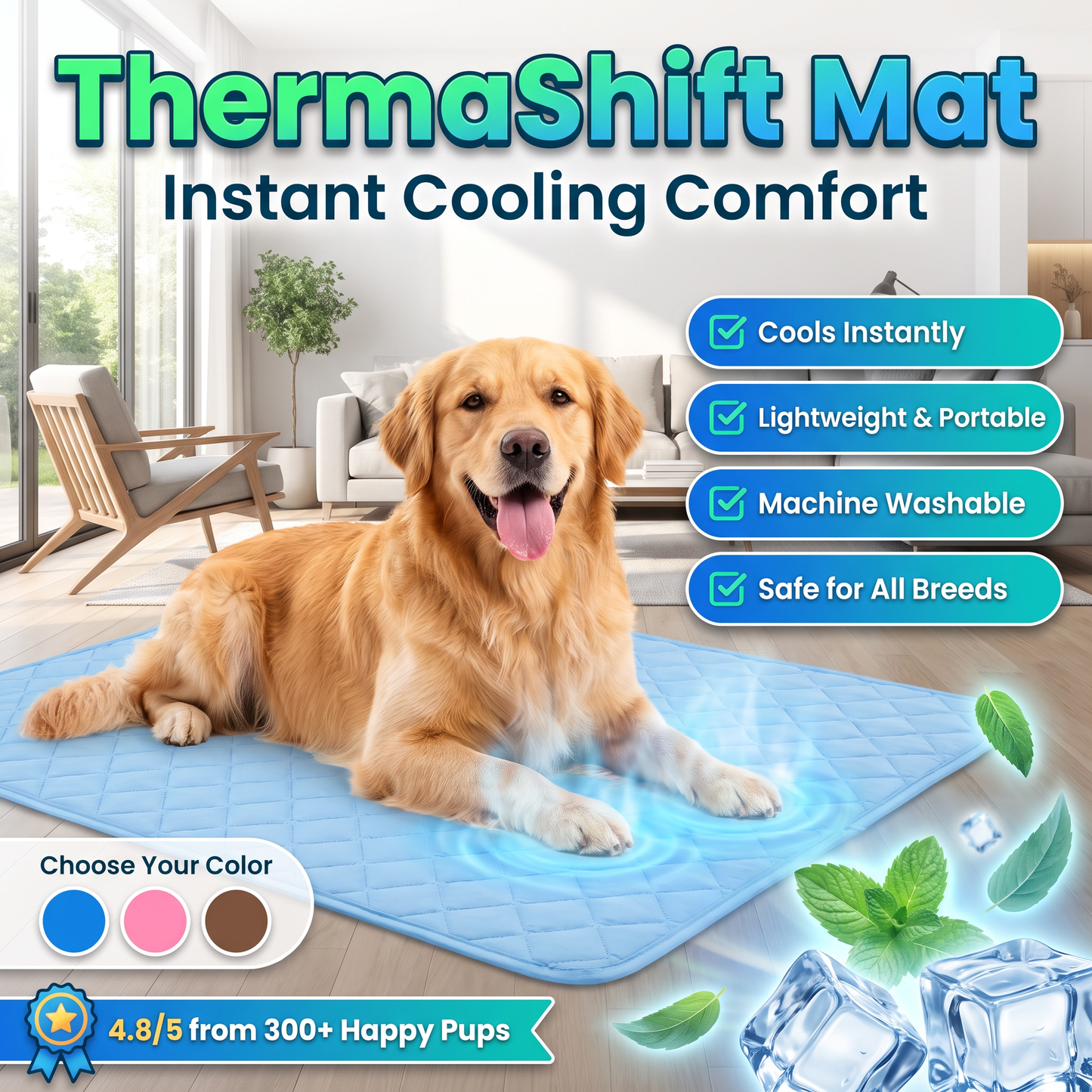 ThermaShift Mat— Summer Comfort for Your Pup 2.0