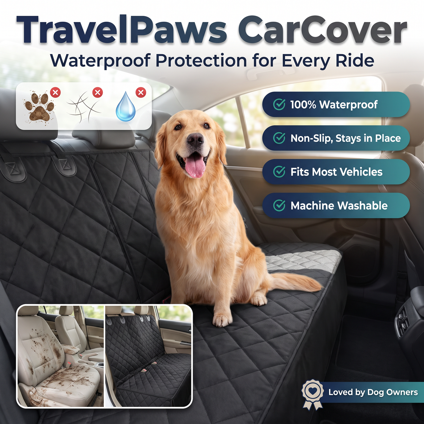 TravelPaws Car Cover— Keeps Your Car Clean, Every Ride