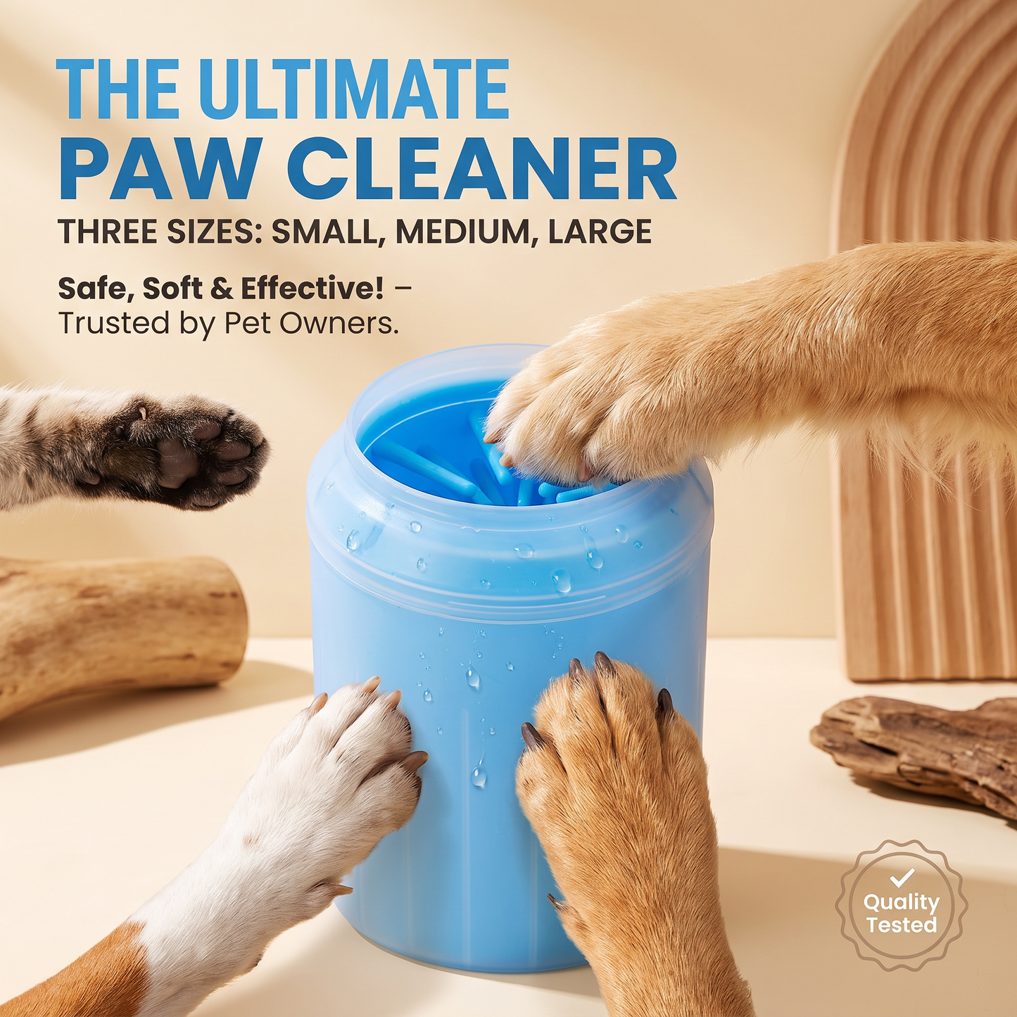 CleanCore Cup— Portable Paw Washer for Muddy Walks