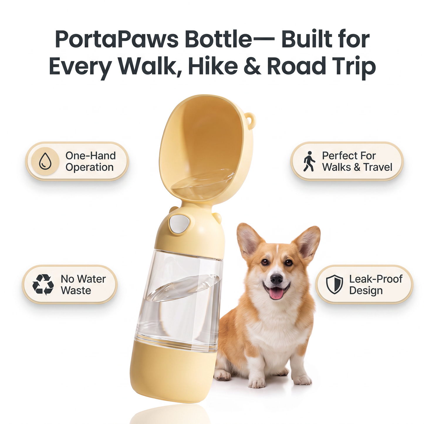 PortaPaws Bottle— Built for Every Walk, Hike & Road Trip
